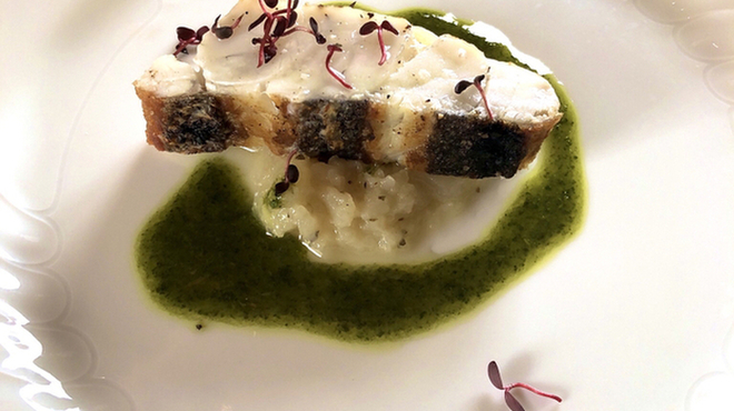 ＢＩＳＴＲＯ Ｂｏｎｎｅ－ｃｈｅｒｅ - 料理写真:スズキのソテー青じそソース