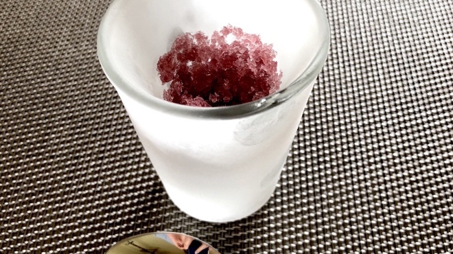 ＢＩＳＴＲＯ Ｂｏｎｎｅ－ｃｈｅｒｅ - 料理写真:グラニテ  赤ワインとカシスのシャーベット
