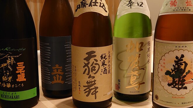 鮨うら山 - ドリンク写真:珍しい日本酒を取り揃えております。