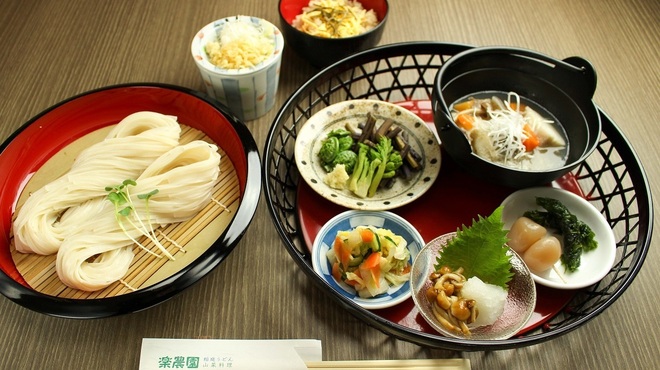 最上 楽農園 稲庭うどん 山菜 - メイン写真: