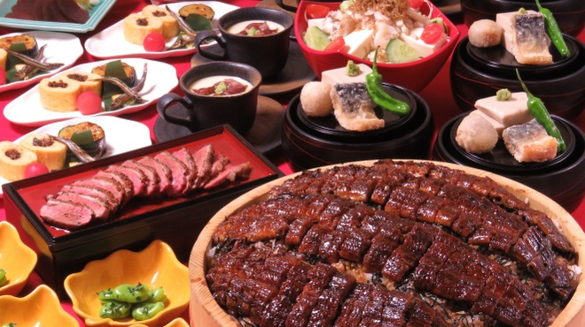 ひつまぶし和食備長 - 料理写真:特大の桶に入った桶ひつまぶしコース！