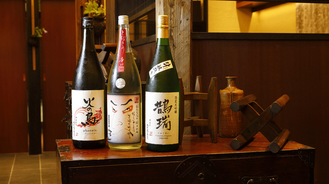 Kagurazaka Kuzuryuusoba - ドリンク写真:九頭龍オリジナル酒　各種ご用意しております。