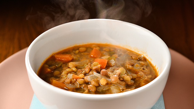 ギリシャ料理 KAZE NO KURA - 料理写真:レンズ豆のスープ「ファケス・スパ」