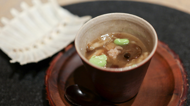 炯 - 料理写真:天然秋キノコとスッポン☆