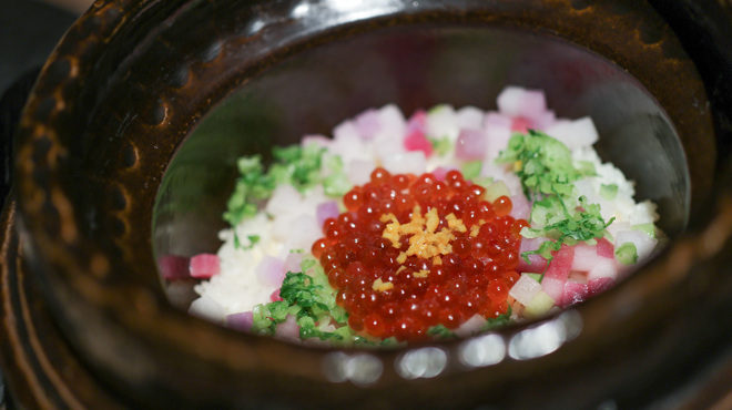 炯 - 料理写真:大根とイクラ ※群馬県産コシヒカリ(新米)☆