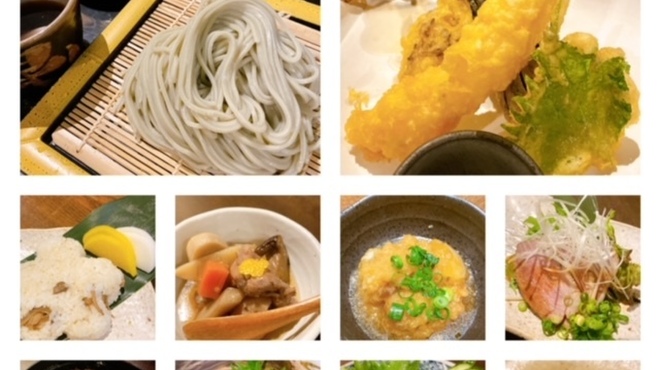 Hegi Soba Kon - 料理写真:へぎそばと天ぷら付き