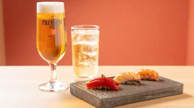 鮨仙酢 本店 - ドリンク写真:ハッピーアワーセット