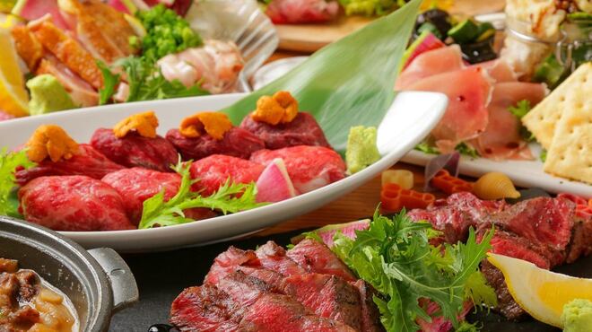和牛肉寿司x鮮魚 熟成肉が堪能できる 3h全品食べ飲み放題 個室バル ノウ家 八王子店 八王子 居酒屋 ネット予約可 食べログ 和牛肉寿司x鮮魚 熟成肉が堪能できる 3h全品食べ飲み放題 個室バル ノウ家 八王子店 八王子 居酒屋 ネット予約可 食べログ