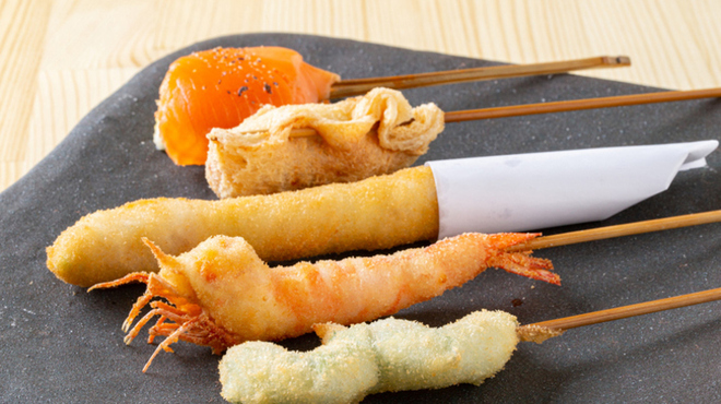 串揚げ かたやま 浅草 つくばｅｘｐ 串揚げ 串かつ ネット予約可 食べログ