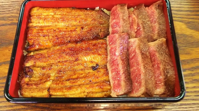うおさだ - 料理写真:②黒毛和牛A5焼肉100ｇ　上うな重です