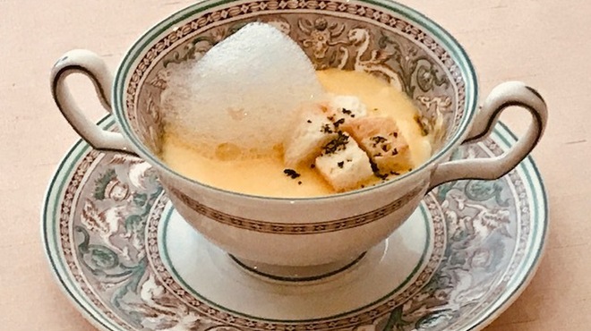 神戸牛パール - 料理写真:安納芋のポタージュスープ