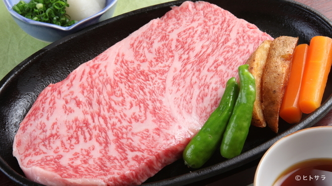 松喜すし - 料理写真:飛騨牛ステーキ単品　※昼も夜もお召し上がり頂けます。