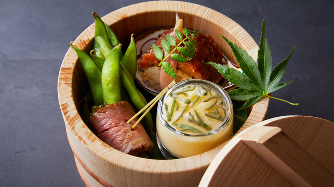 鉄板料理 花六 - 料理写真:季節の先付3種