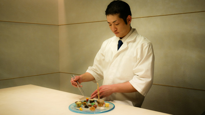 蕎麦粉懐石 銀座てあん - 料理写真:目でも楽しめる料理を追求します。