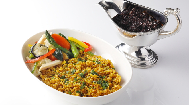 レストラン フォンタナ - 料理写真:【ランチ】ブラックキーマカレー（大豆ミート＆Jシリアルライス）