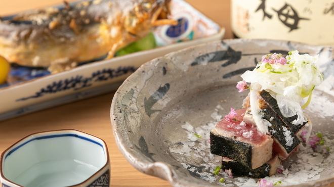日本料理 ゆいんち - 料理写真:カツオの塩叩き