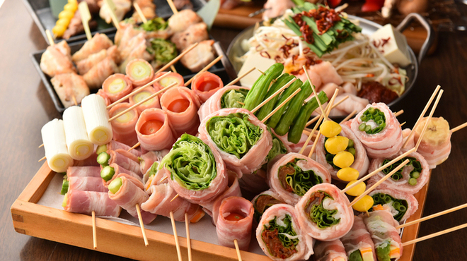 博多焼き鳥・野菜巻き・もつ鍋 串巻きあーと - メイン写真:
