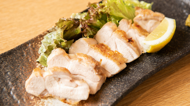 米Lab 百福 - 料理写真:大山鶏の岩塩焼き