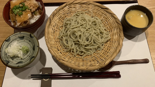 小料理なごみ - 料理写真:【セットメニュー】蕎麦・茶碗蒸し・角煮丼