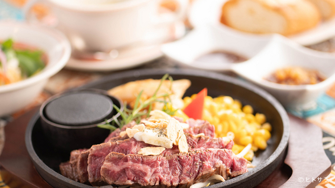 ステーキとハンバーグEBISU - 料理写真:圧倒的なオーダー率を誇る、人気No.1の『ハラミステーキ』