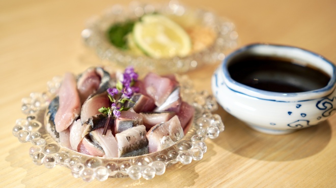 炭の音 あすと - 料理写真:秋刀魚の造り