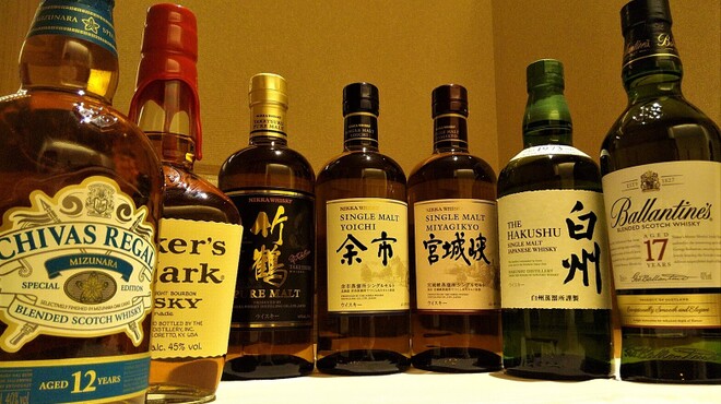 Yakiniku Ginza Koroku - ドリンク写真:国産ウィスキー、スコッチウイスキー各種取り揃え。