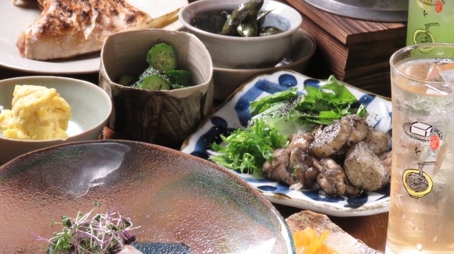 炭と蕎麦と釜めし はら田 - 料理写真:はら田釜めしコース