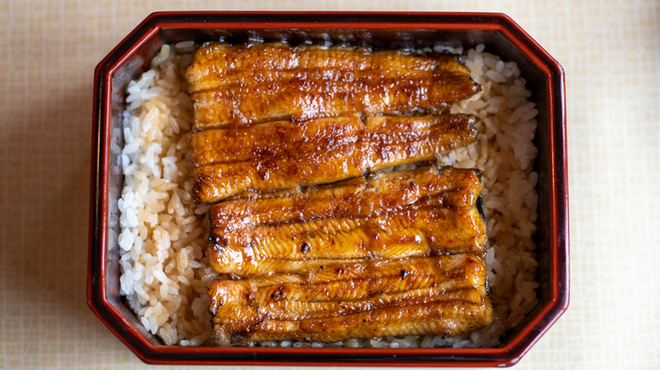 天然うなぎ しま村 - 料理写真:2022.1 天然鰻 お重箱 竹（7,150円）