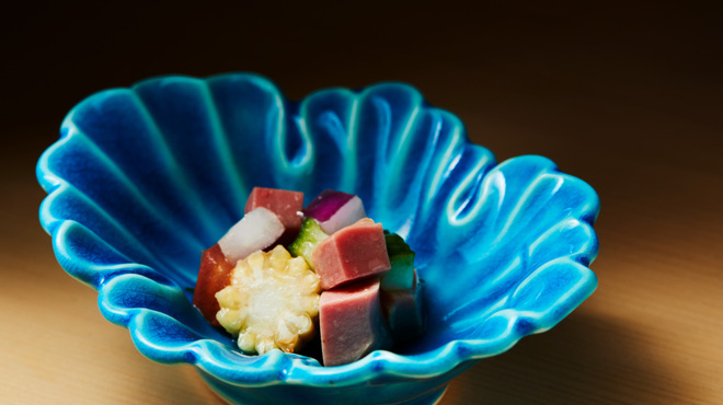 Toriyaki Ohana - 料理写真:砂肝のコンフィと春野菜のサラダ