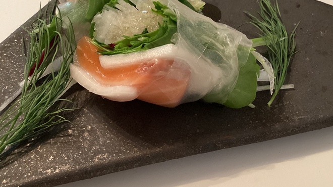 RYORIYA KAWASAKI - 料理写真:サーモン　かぶら　ハーブ