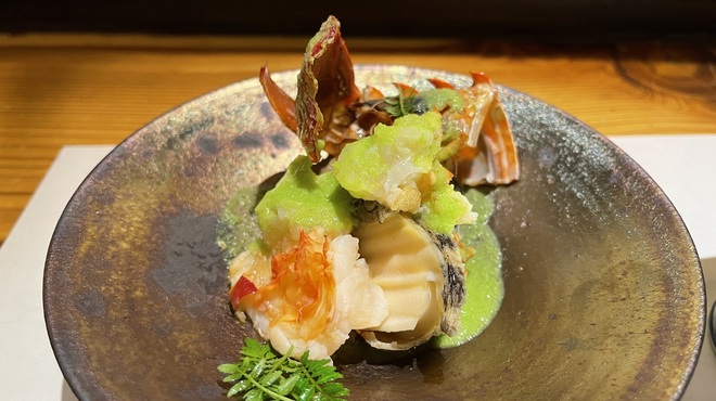かっぽう寿 - 料理写真:伊勢海老と鮑