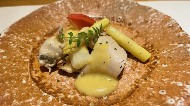 かっぽう寿 - 料理写真:ミル貝とアスパラ
