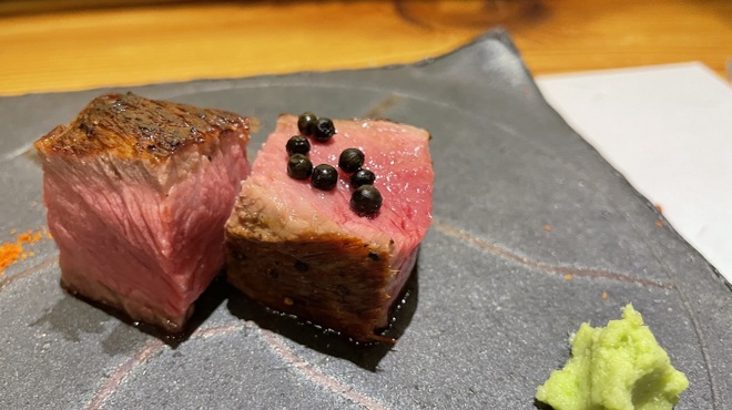 かっぽう寿 - 料理写真:口いっぱいになる牛肉