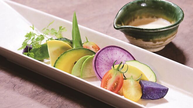 和食バル 音音 - 料理写真:特別栽培野菜のコールドチーズフォンデュ