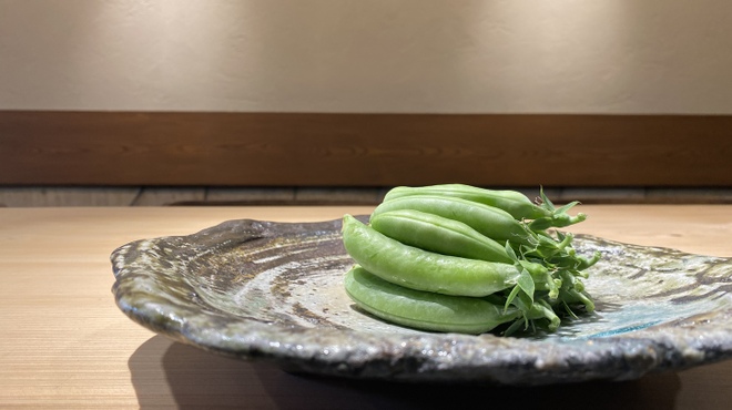 にかわ - 料理写真:東農園さんのスナップエンドウ