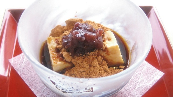 高台寺羽柴 - 料理写真:ゆばの黒蜜きなこ小倉添え