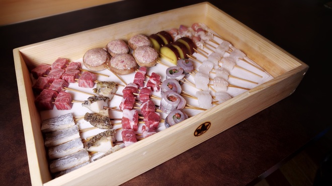 串揚げ うえむら - 料理写真:本日のネタ箱