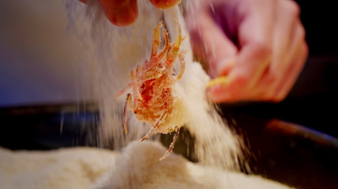 串揚げ うえむら - 料理写真:「衣付」車海老