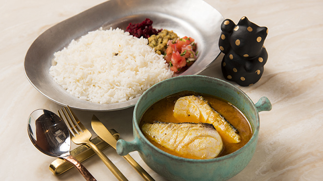 ねこちぐら - 料理写真:南インドの魚カレー