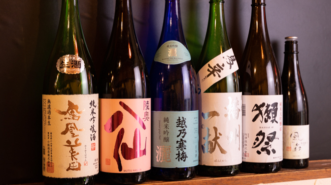 Taishuu Sakaba Sakaraba Temma Ten - ドリンク写真:日本酒集合
