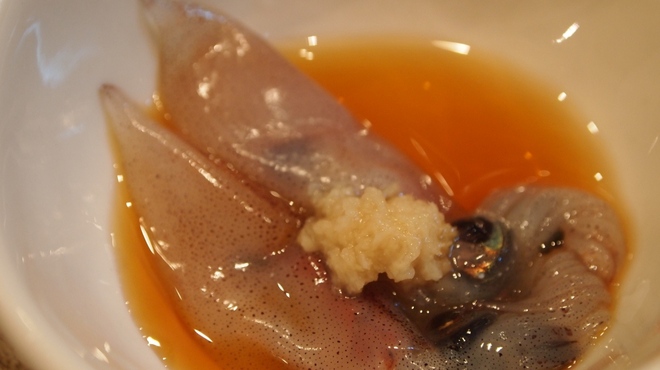 萌えぎ - 料理写真:生の蛍烏賊は美味しいねぇ　2013年4月