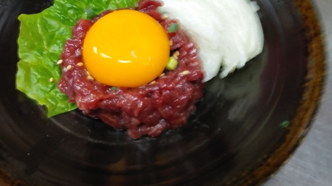 牛若丸 - 料理写真:桜ユッケ