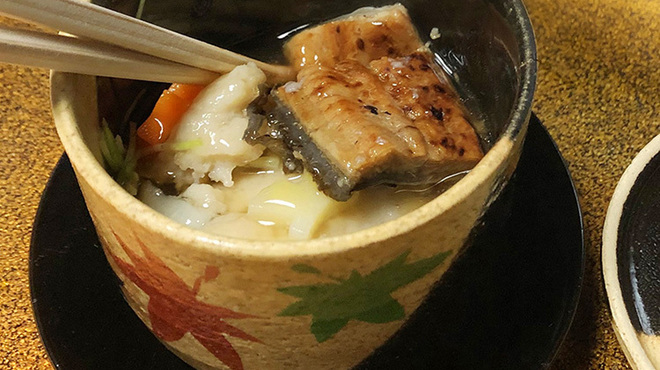 長島 - 料理写真:5.はす蒸しの鰻