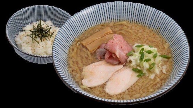 焼きあご塩らー麺 たかはし - 料理写真:背脂醤油らー麺お茶漬けセット