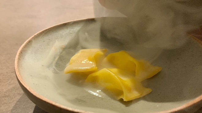 Variante - Agnolotti Stuffed with 5 Types of Cheese – Smoked with Rice Straw