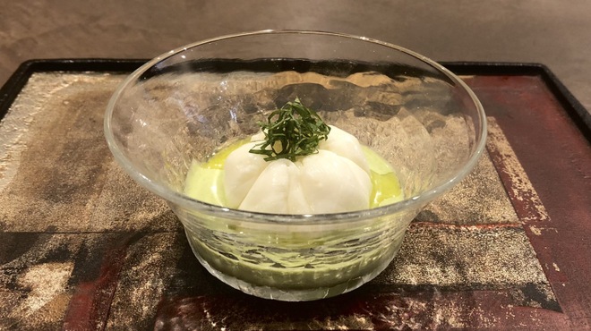 Variante - Scallop Panna Cotta with Zucchini Cream – Chilled Appetizer