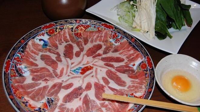 旬野菜 和料理 いし井 - 料理写真:三元豚のしゃぶすき(写真は2人前)