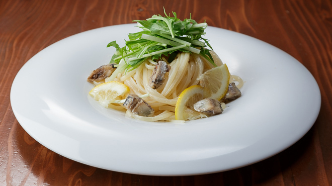 キッチンニトロ - 料理写真:鰯のオイルサーディンパスタ