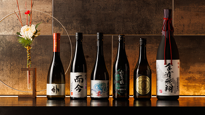 麻布十番 鮨 無銘 - ドリンク写真:日本酒複数