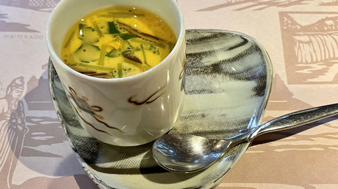 素敵亭 - 料理写真:茶碗蒸し。熱々で具沢山、優しいお味。